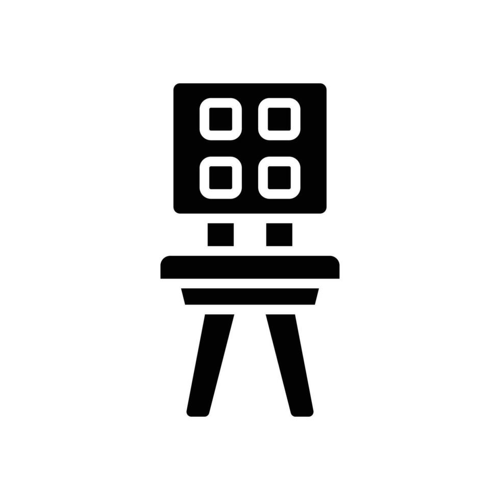 chair icon. vector glyph icon for your website, mobile, presentation, and logo design.