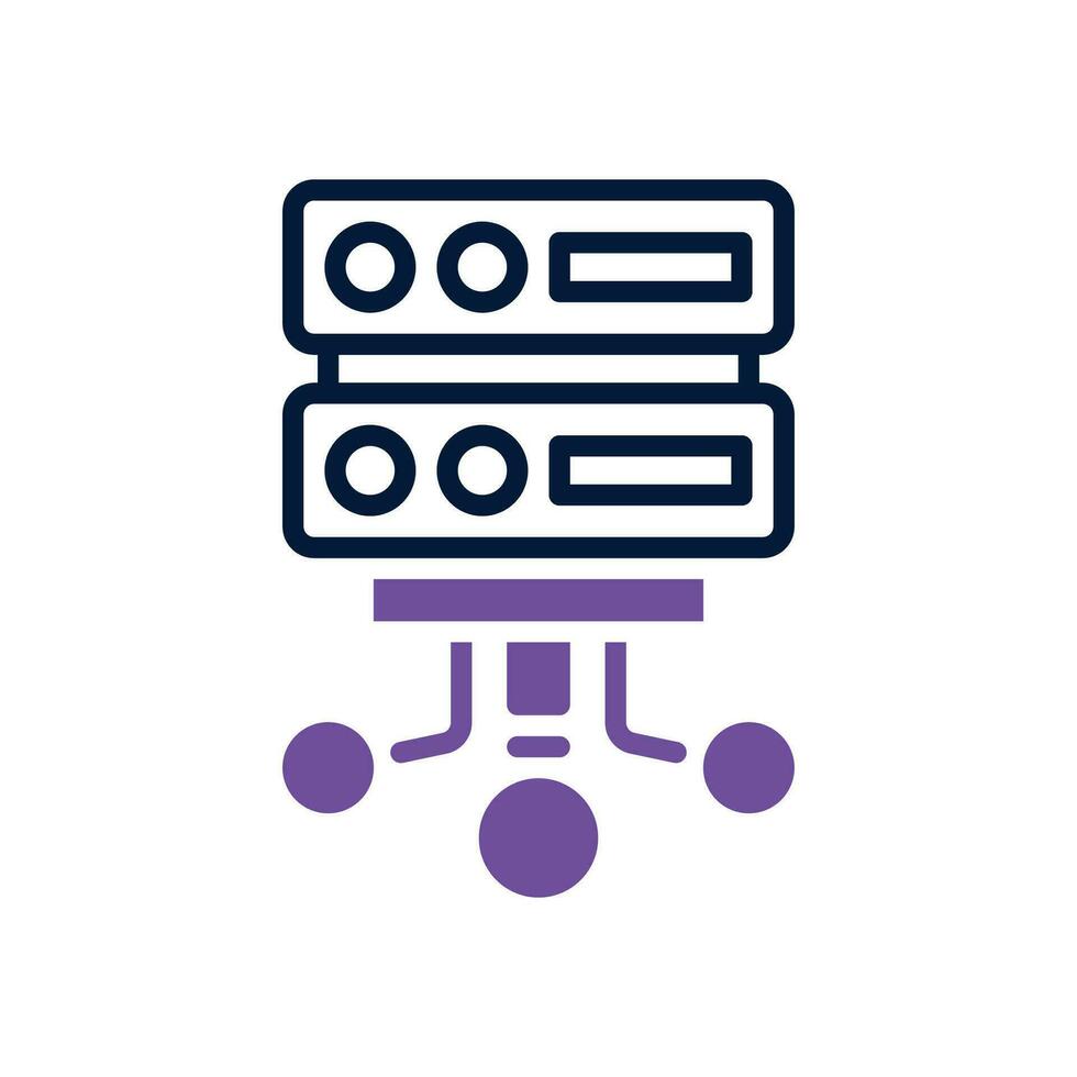 database icon. vector dual tone icon for your website, mobile, presentation, and logo design.