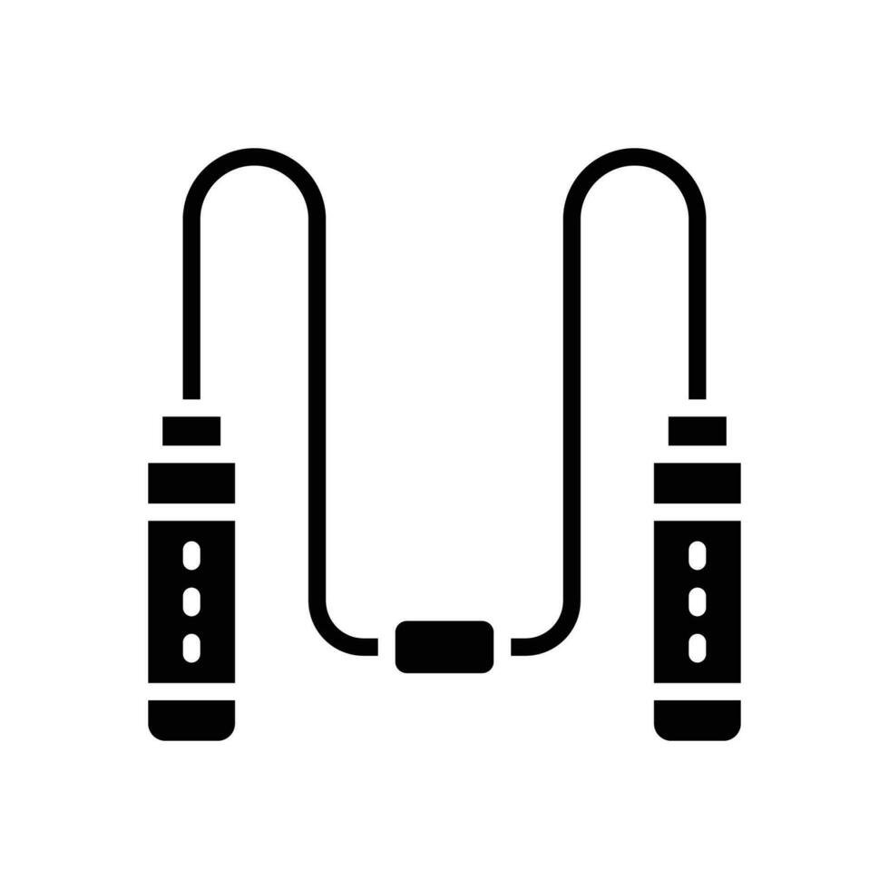jumping rope icon. vector glyph icon for your website, mobile, presentation, and logo design.