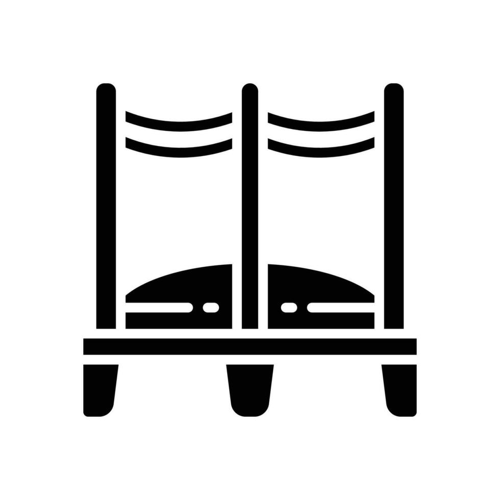trampoline icon. vector glyph icon for your website, mobile, presentation, and logo design.