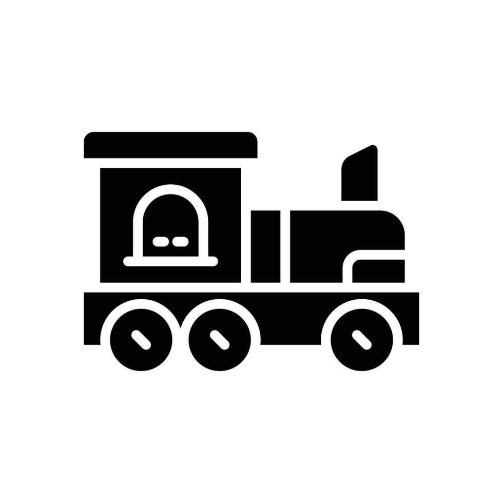 toy train icon. vector glyph icon for your website, mobile, presentation, and logo design.