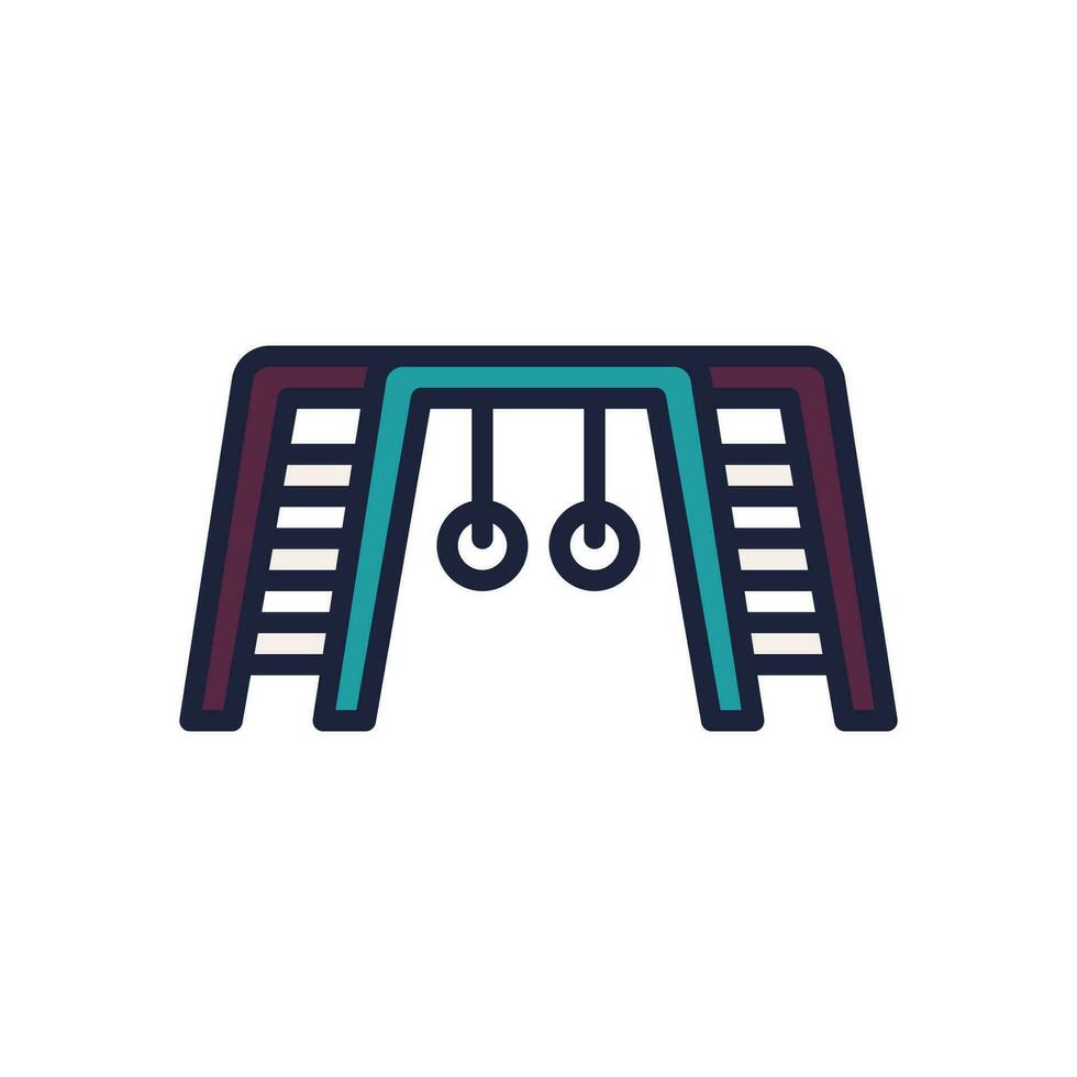 ladder playground icon. vector filled color icon for your website, mobile, presentation, and logo design.