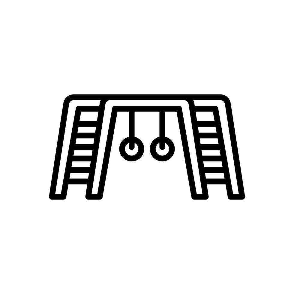 ladder playground icon. vector line icon for your website, mobile, presentation, and logo design.