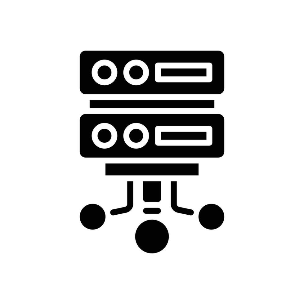 database icon. vector glyph icon for your website, mobile, presentation, and logo design.
