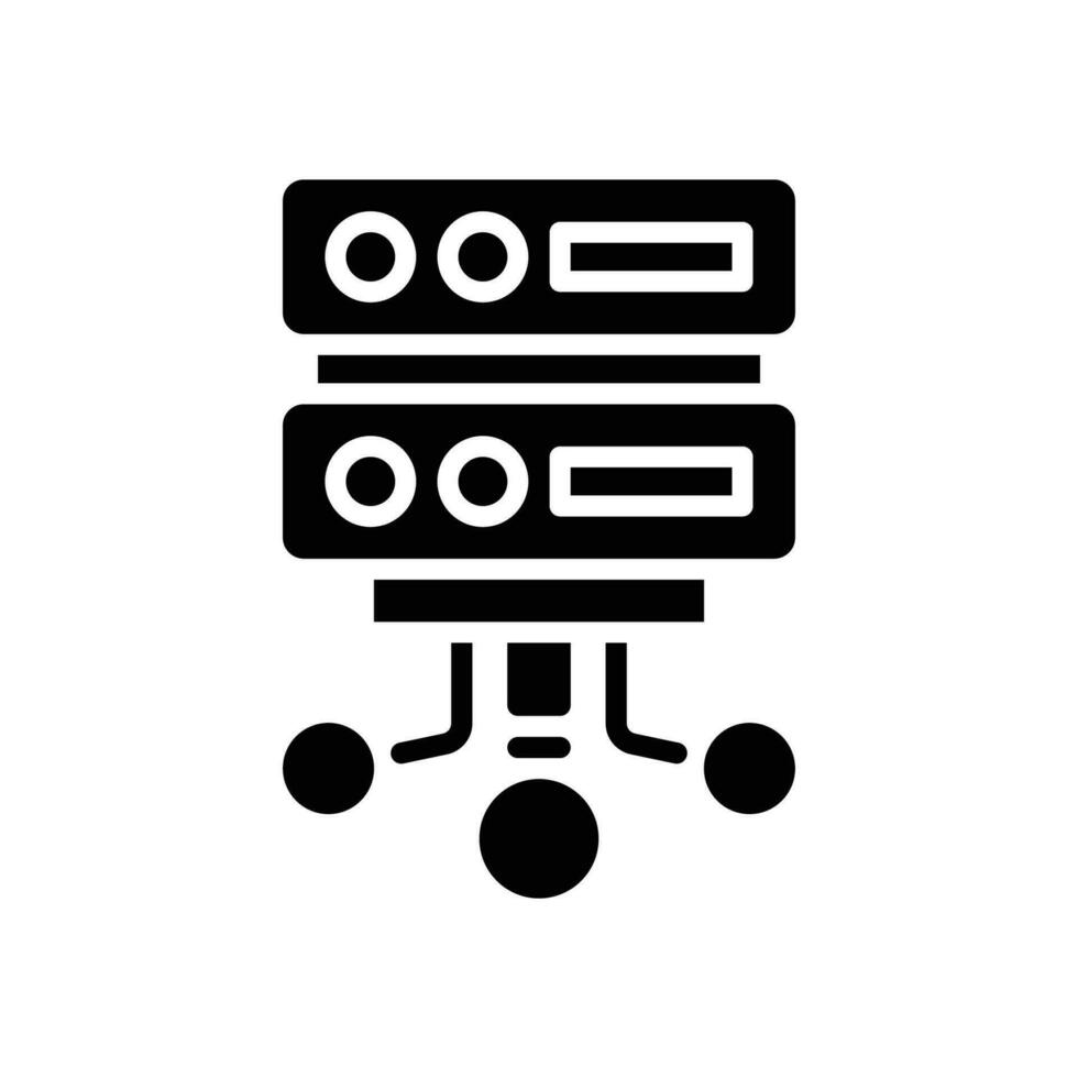 database icon. vector glyph icon for your website, mobile, presentation, and logo design.
