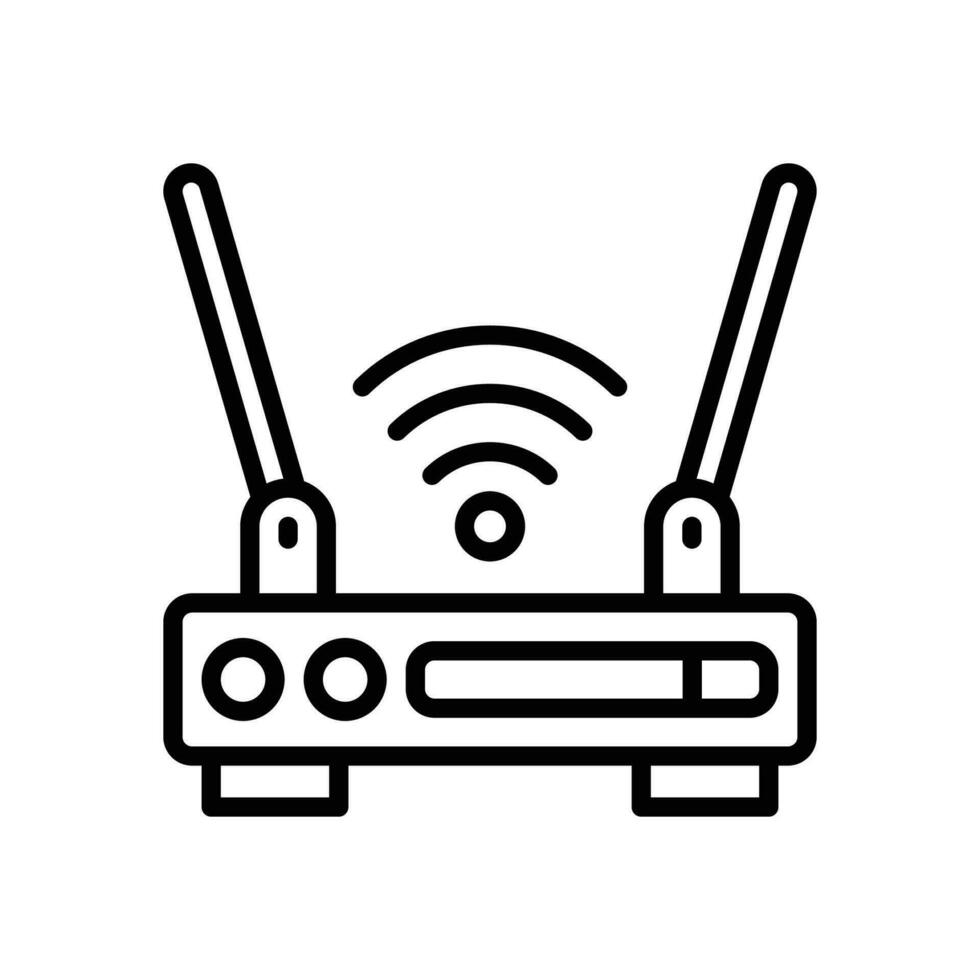 router icon. vector line icon for your website, mobile, presentation, and logo design.