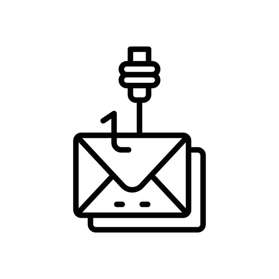 email phishing icon. vector line icon for your website, mobile, presentation, and logo design.