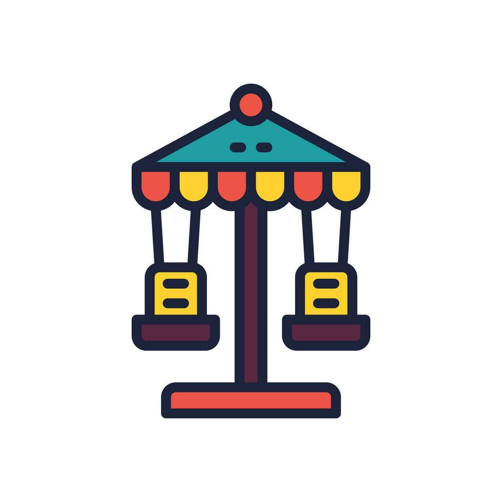 carousel icon. vector filled color icon for your website, mobile, presentation, and logo design.