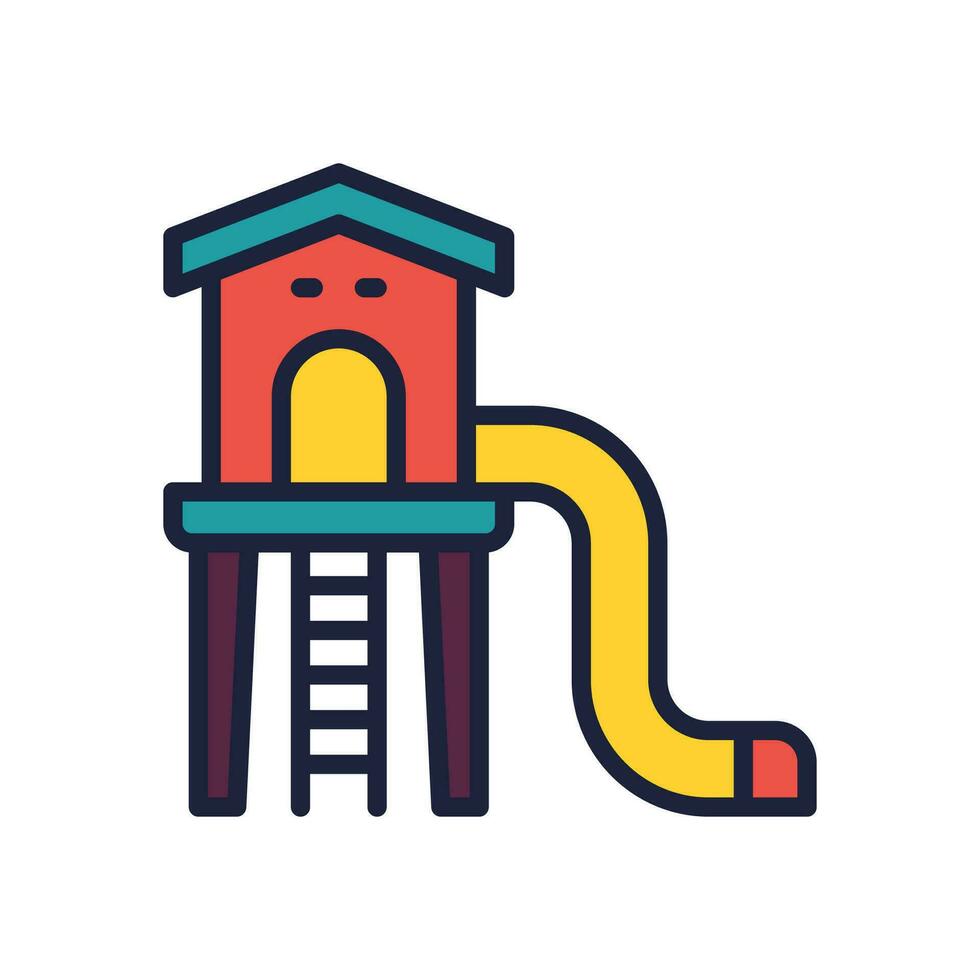 playground icon. vector filled color icon for your website, mobile, presentation, and logo design.