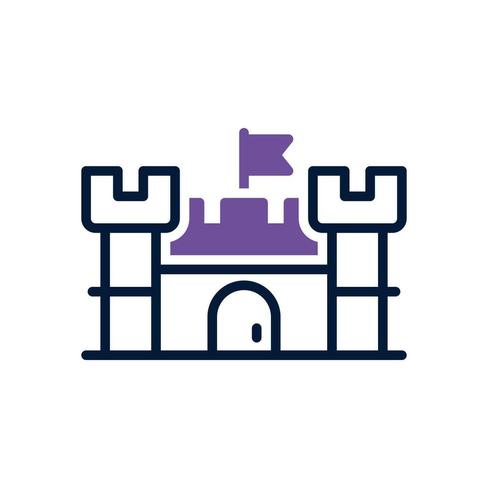 castle icon. vector mixed icon for your website, mobile, presentation, and logo design.