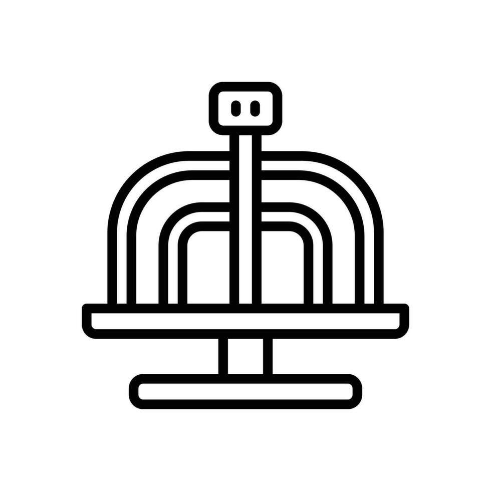 merry go round icon. vector line icon for your website, mobile, presentation, and logo design.