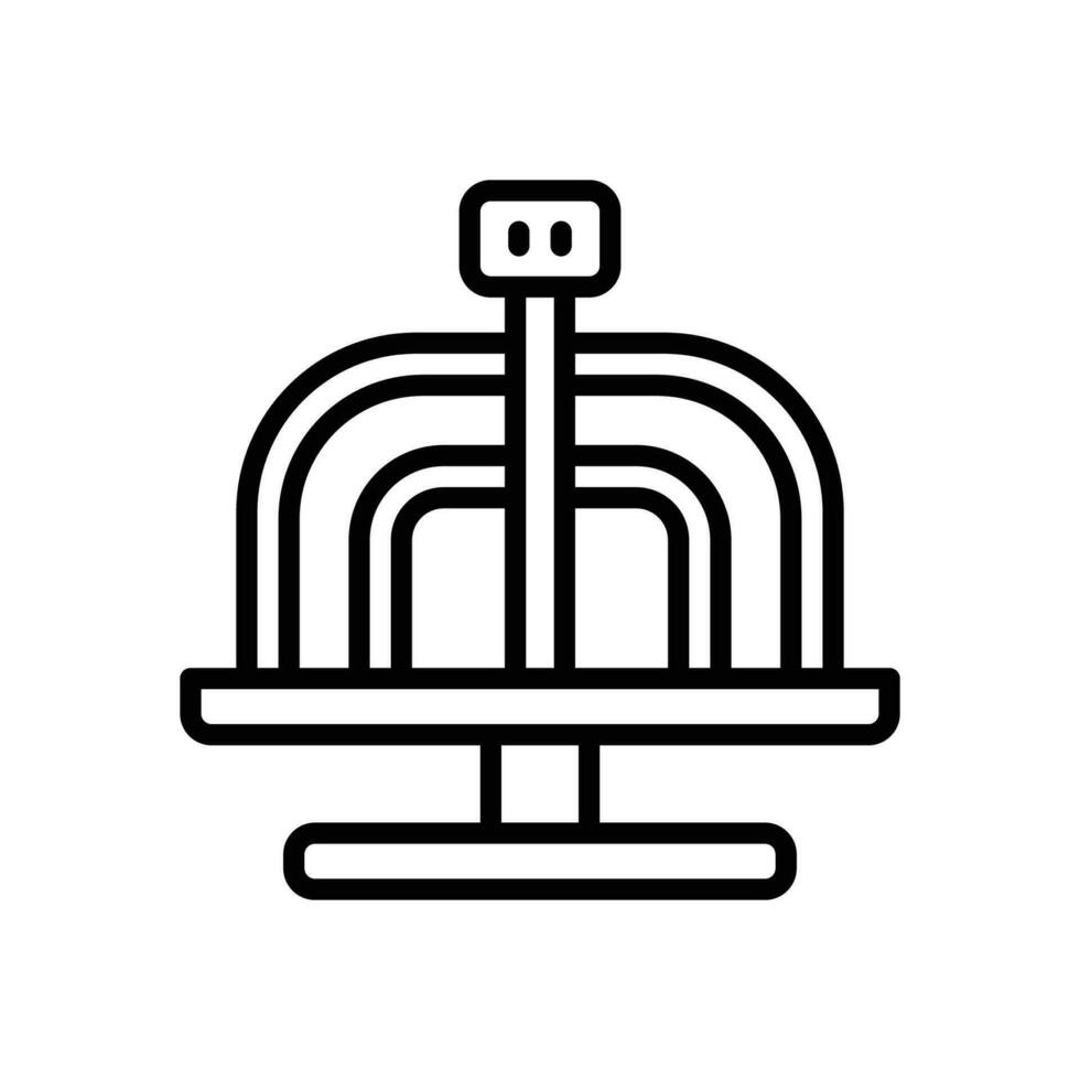 merry go round icon. vector line icon for your website, mobile, presentation, and logo design.