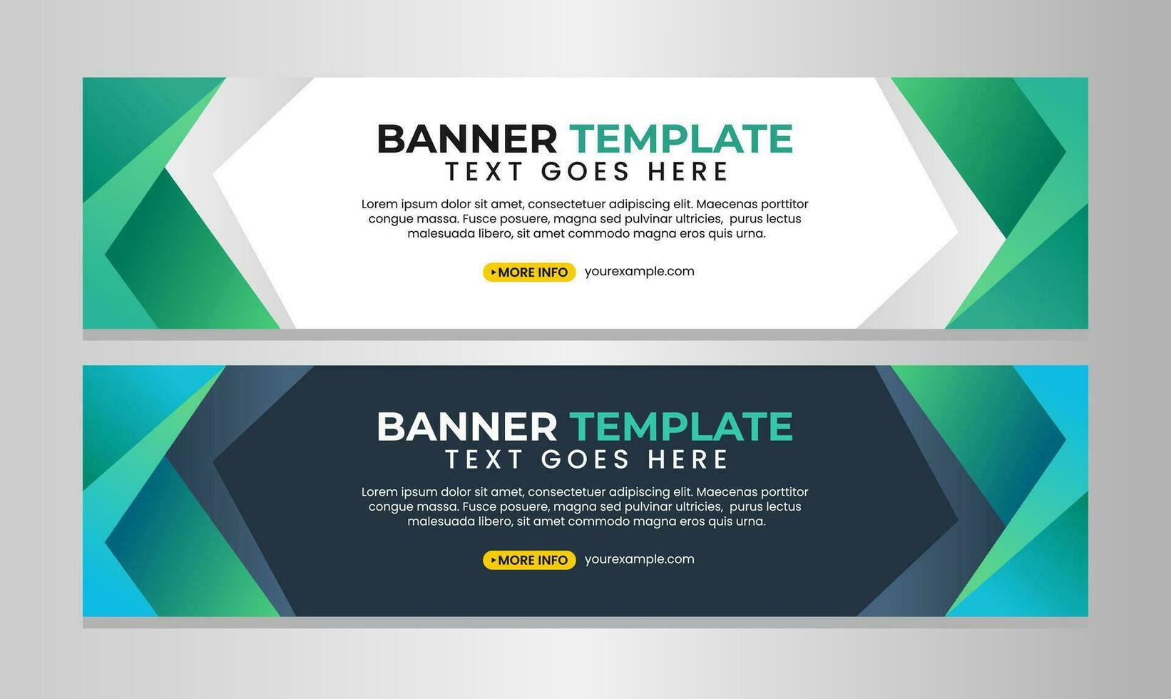 Modern business banner template design vector