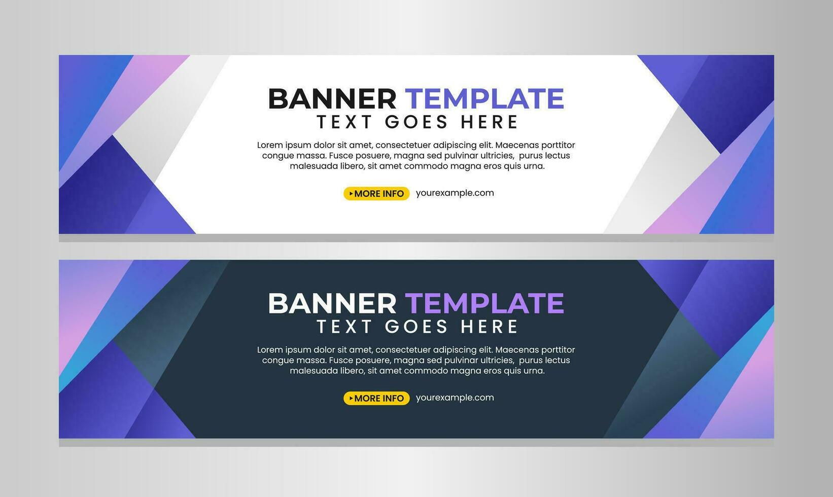 Modern business banner template design vector