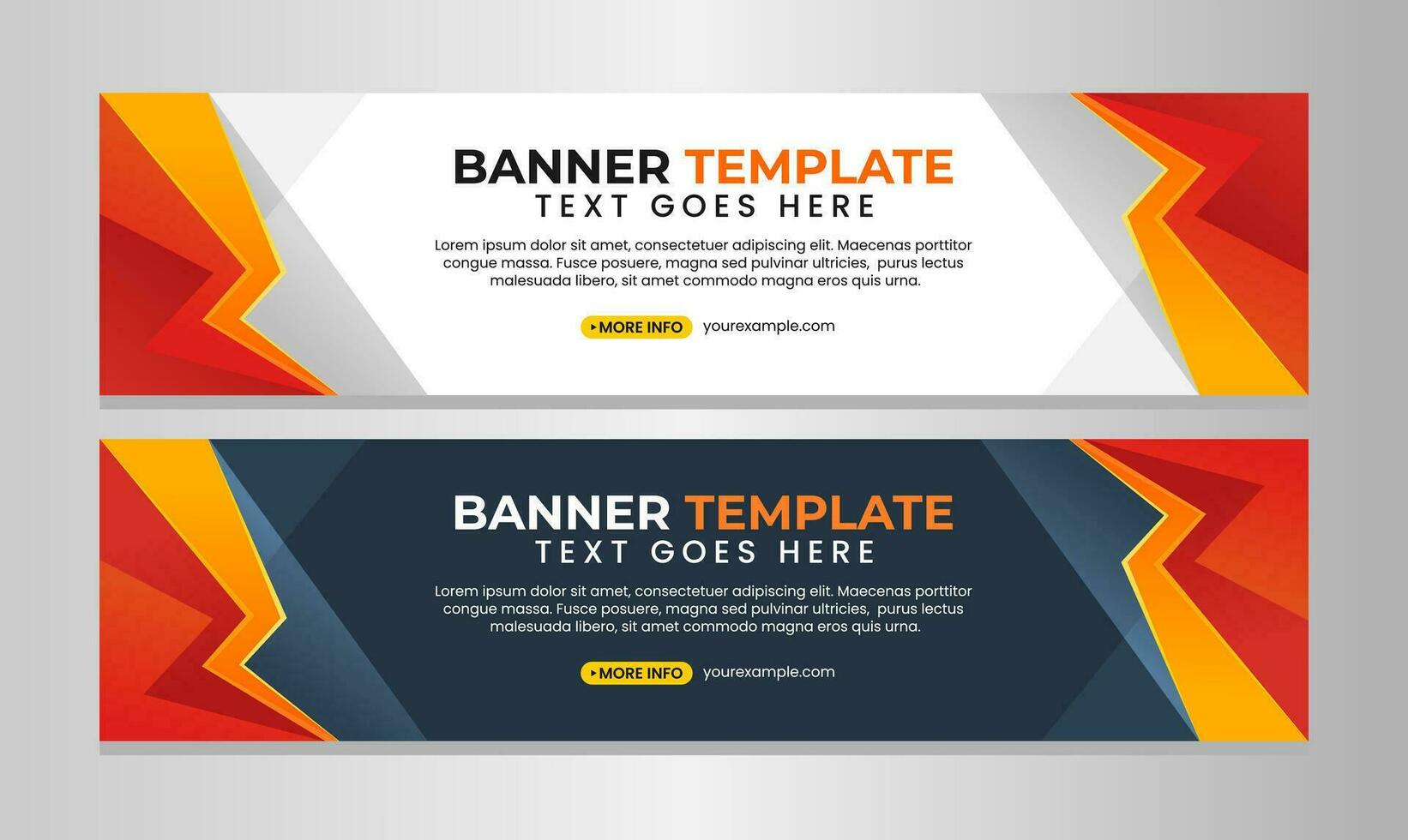 Modern business banner template design vector