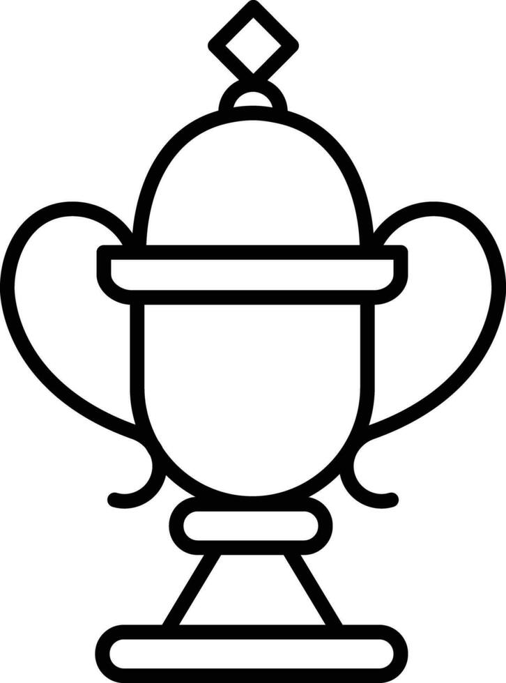 trophy Outline vector illustration icon