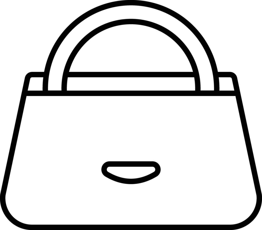 maquillaje bolso contorno vector ilustración icono