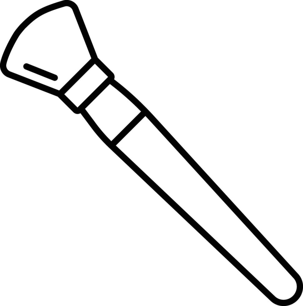 Makeup Brush Outline vector illustration icon