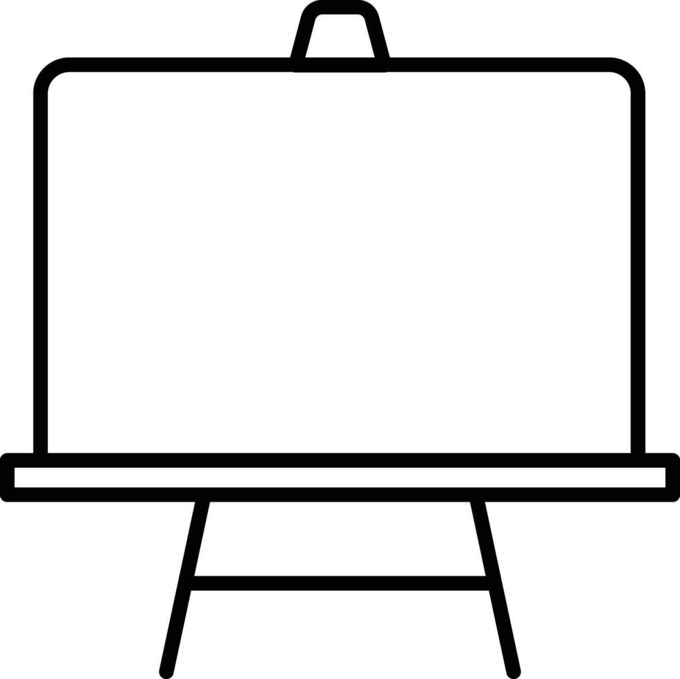 black board Outline vector illustration icon