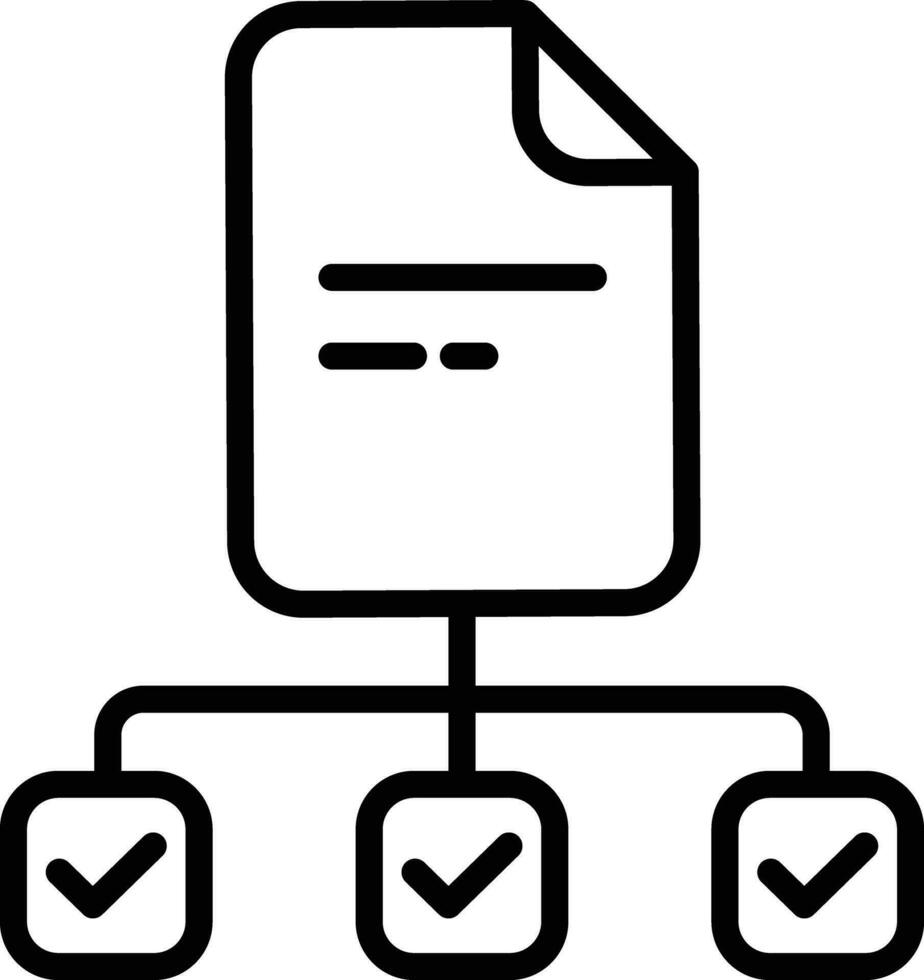 Hierarchy document Outline vector illustration icon 36233899 Vector Art ...
