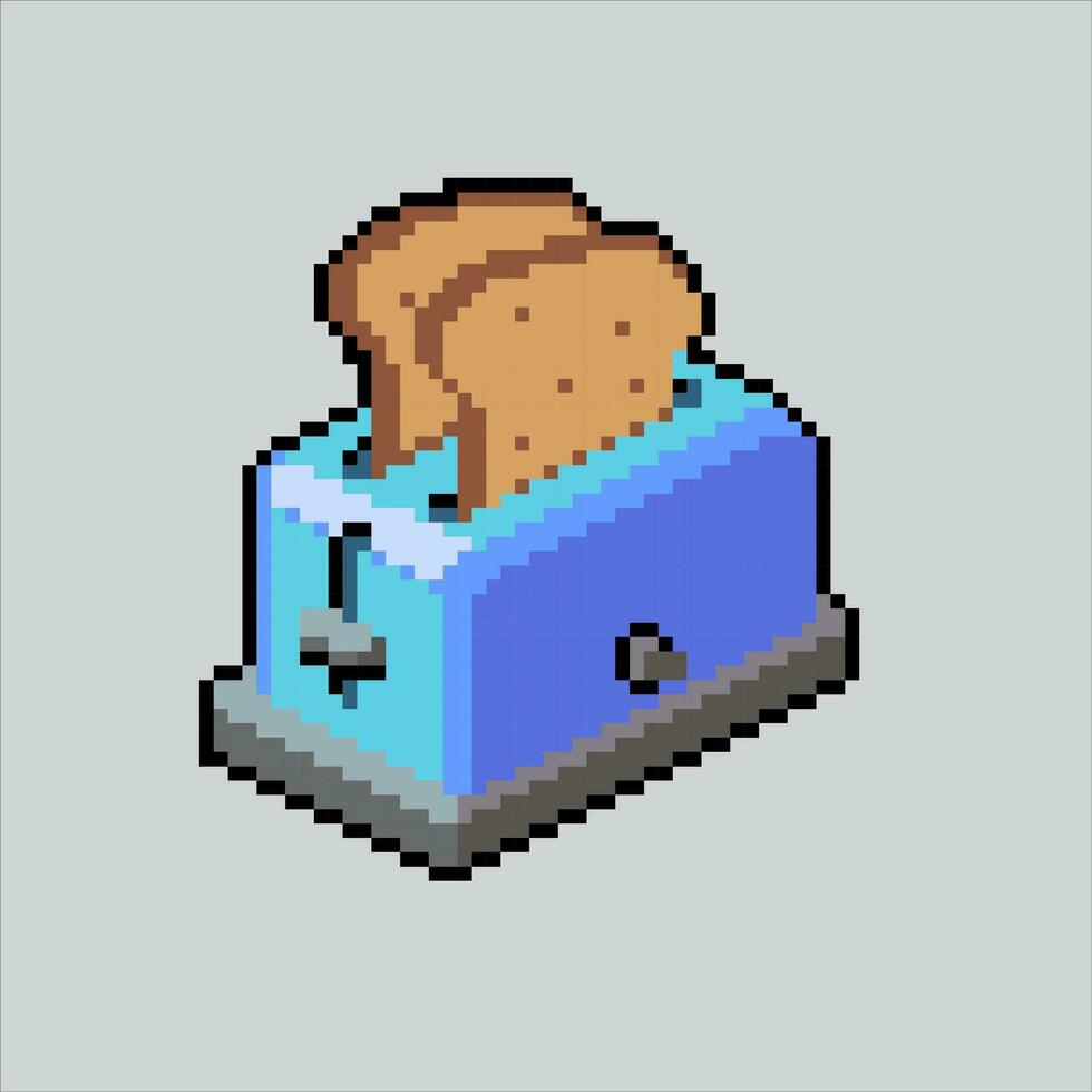 Pixel art illustration Toaster. Pixelated Toaster. Toaster Kitchen. pixelated for the pixel art game and icon for website and video game. old school retro. vector