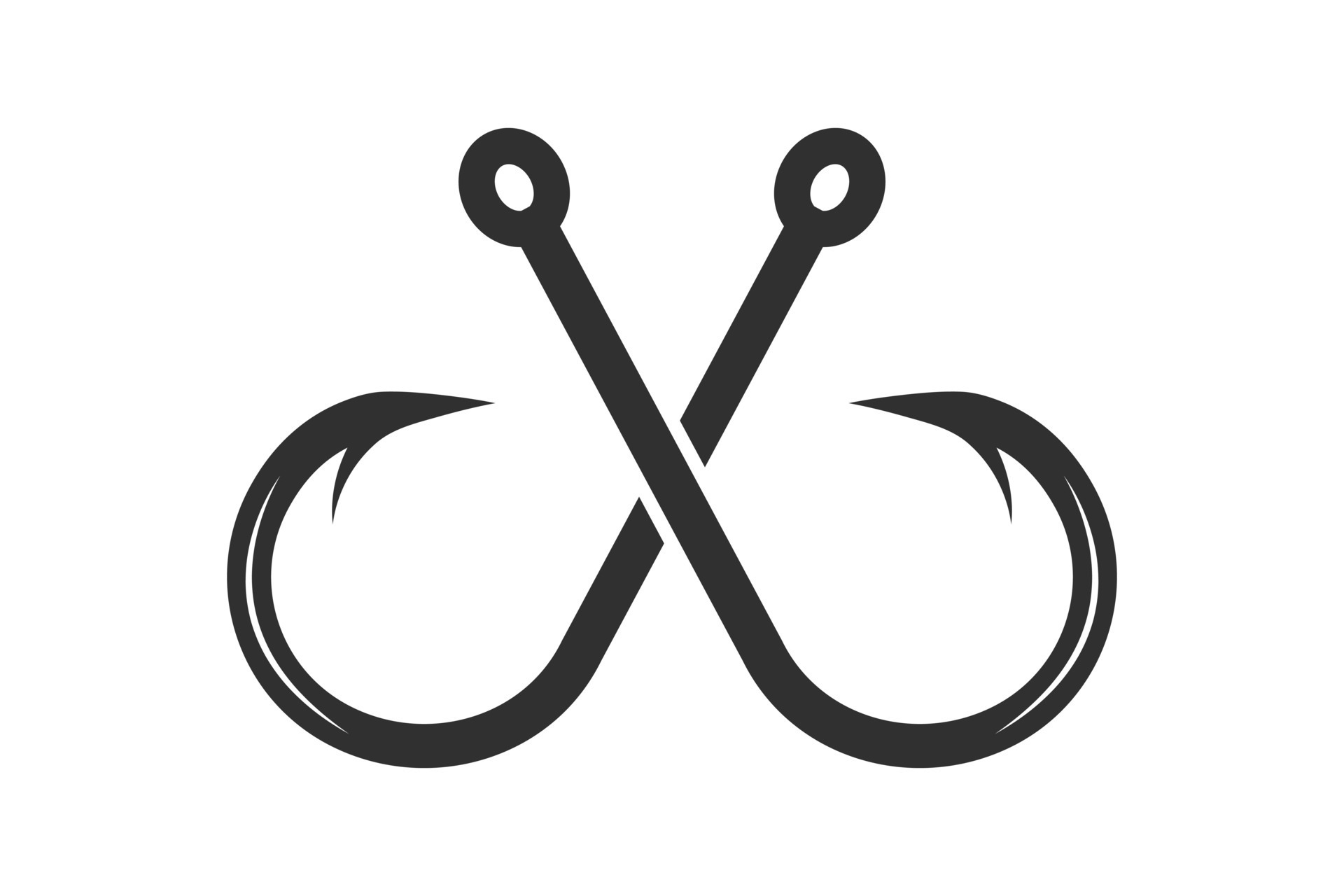 Fishing Hook Vector, Fishhook silhouette, Fishing Hook Set, Premium Quality Fishing Hook Vector