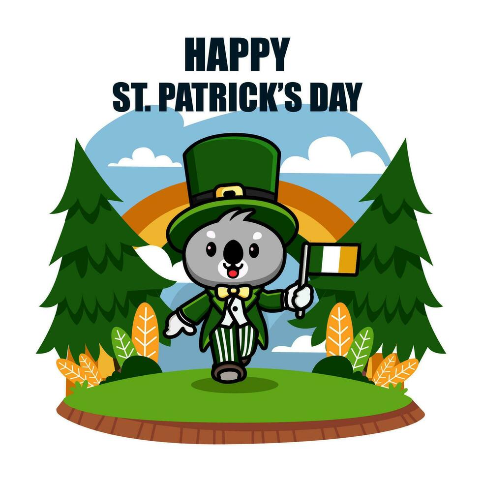 St patrick day illustration vector