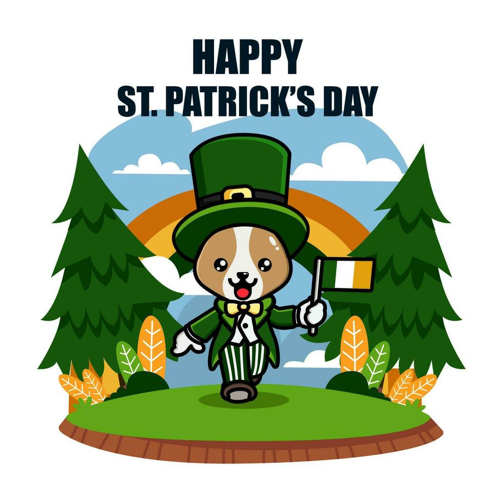 St patrick day illustration vector