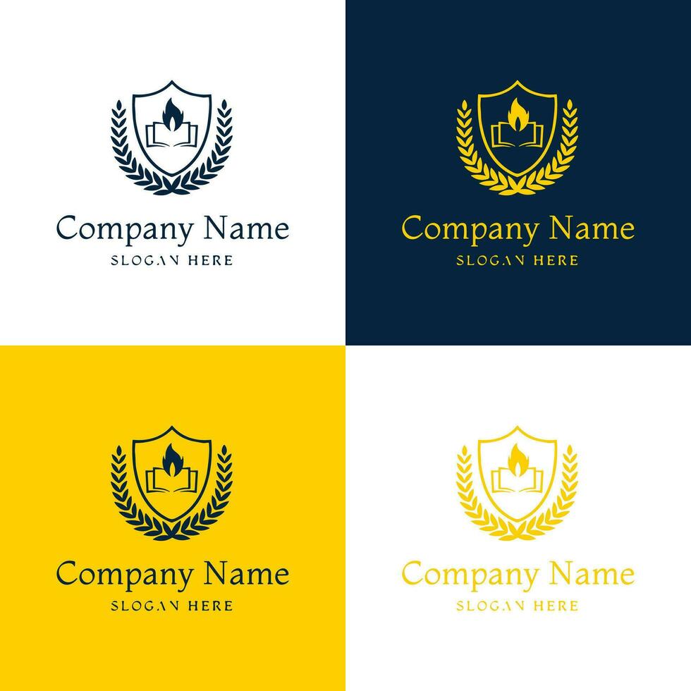 Education Logotype concept. Logo design template. Vector illustration.