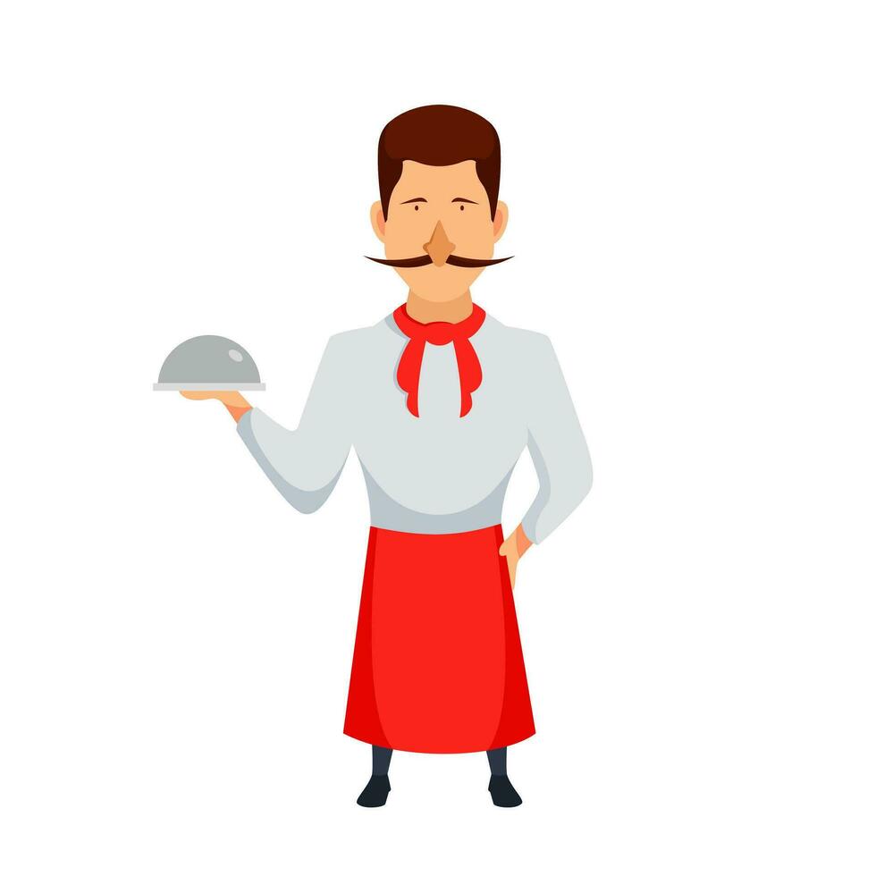 Chef character design vector