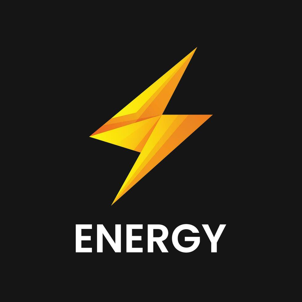 energía logo único eléctrico vector diseño
