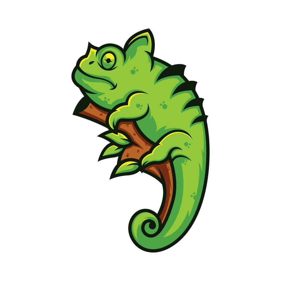 Chameleon vector design illustration