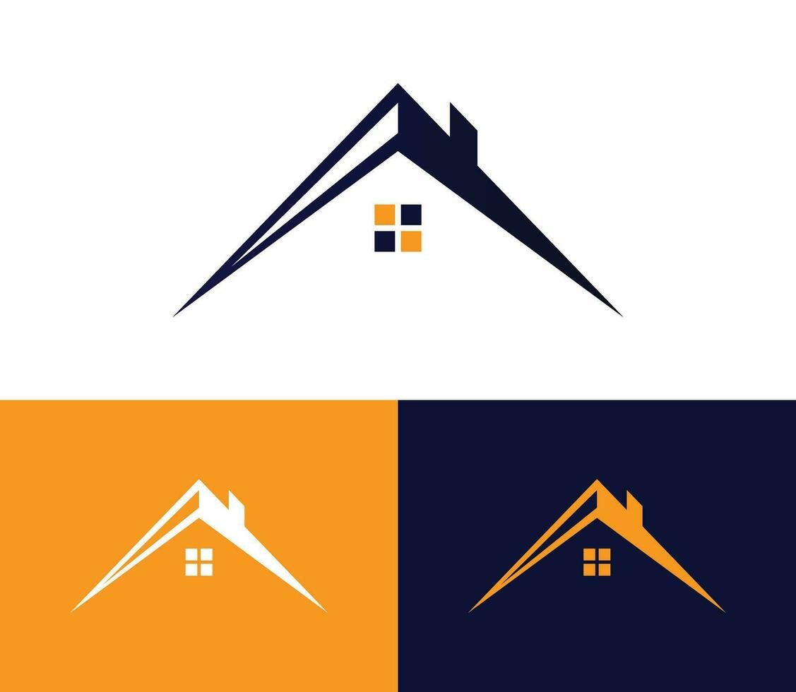 Real estate logo house and property vector