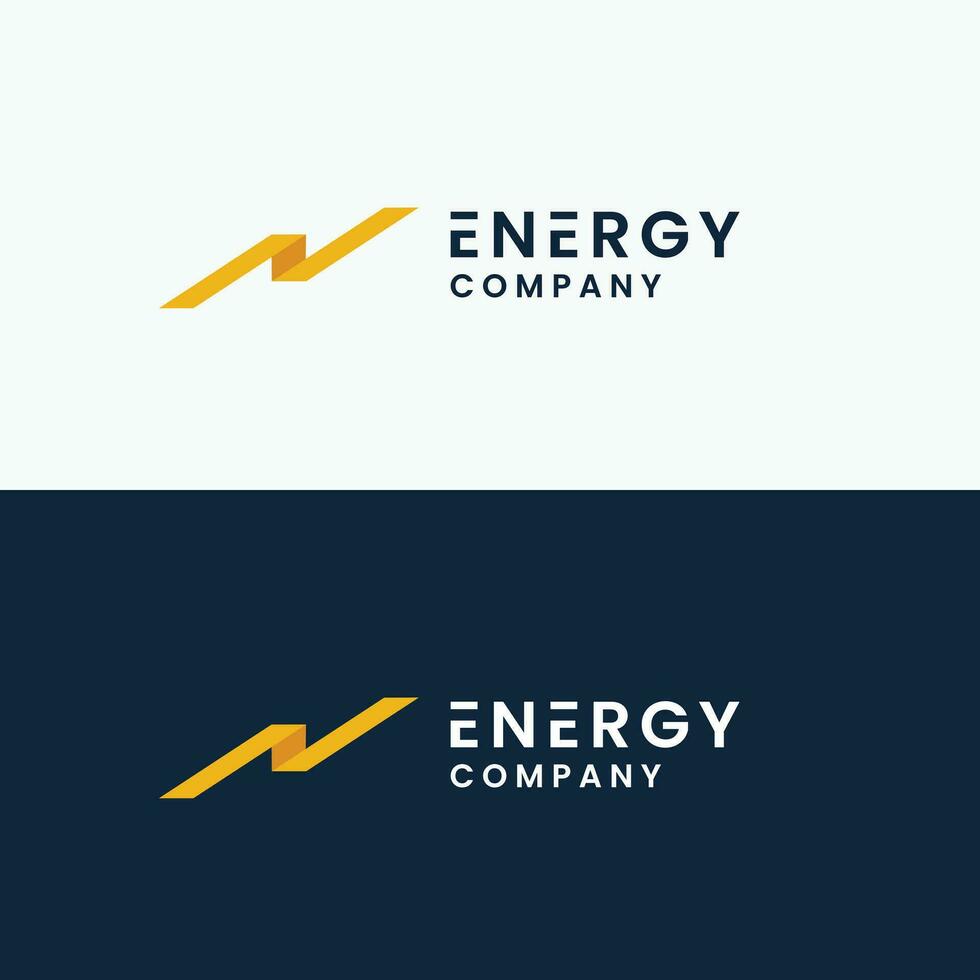 Modern energy logo vector