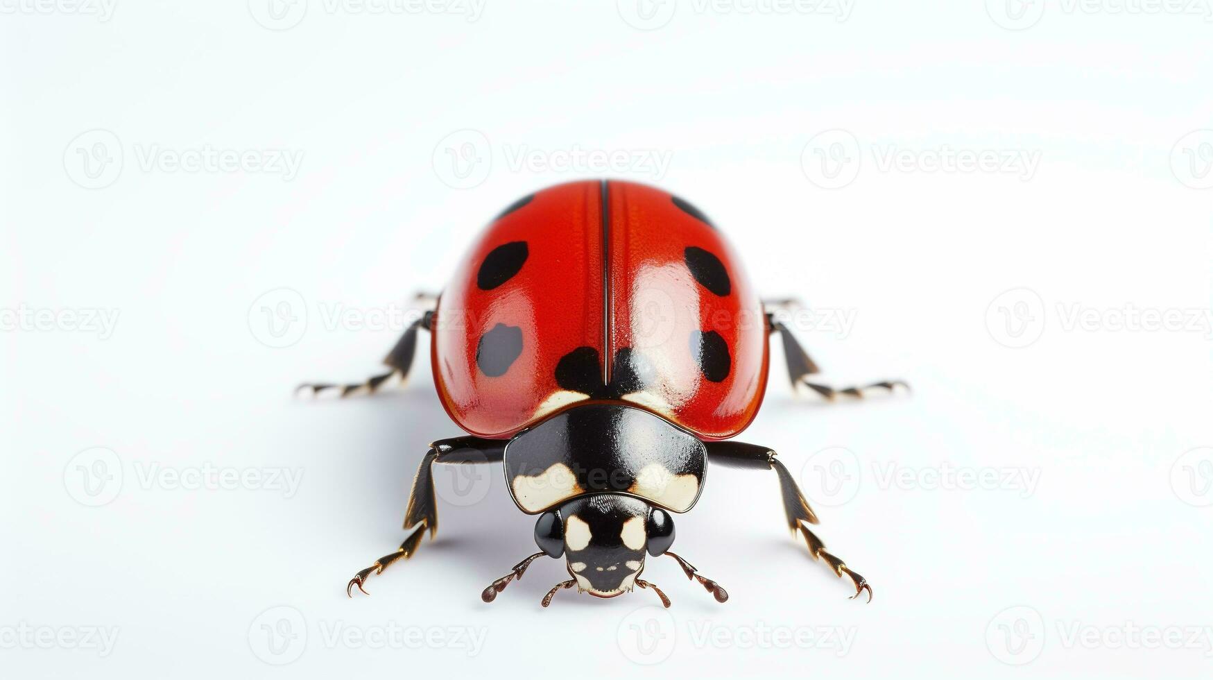 AI generated Ladybug on White Background. Bug, Insect, Animal photo