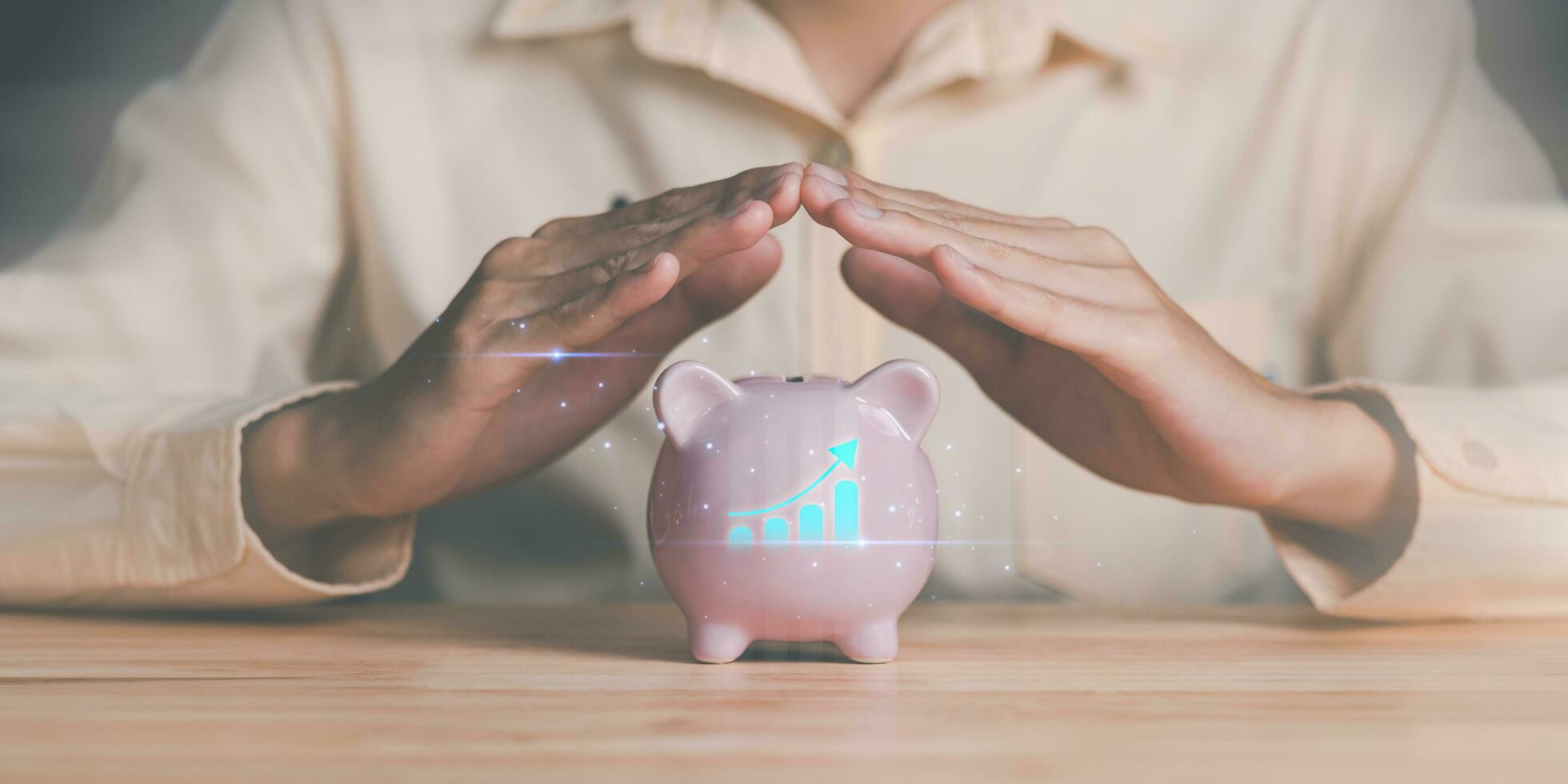 concept interest rates and dividends ,investment growth percentage and interest on deposits ,increase in interest rates ,Retirement returns ,increase of business profits,finance and investment photo