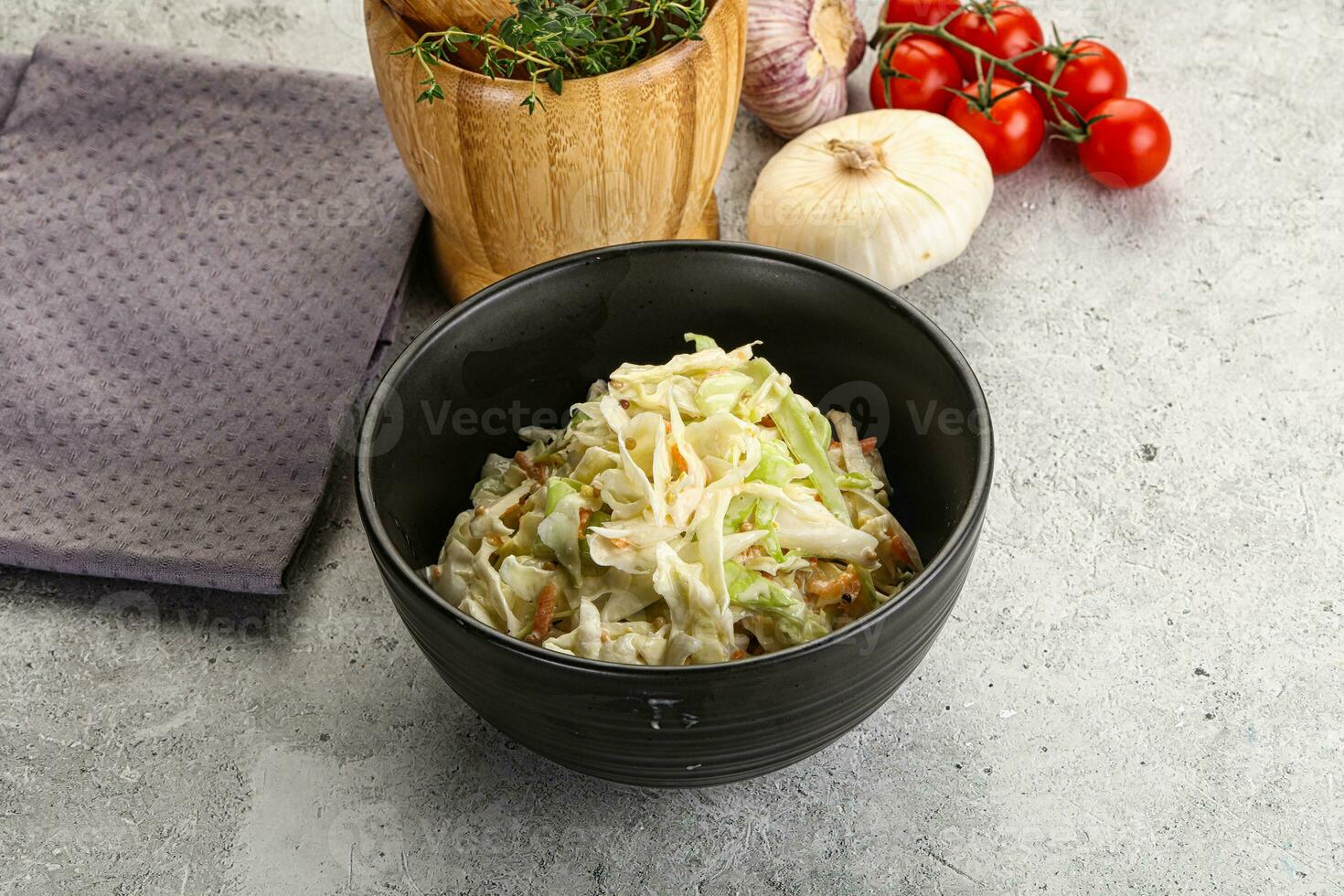 Dietary tasty Cole slaw salad photo