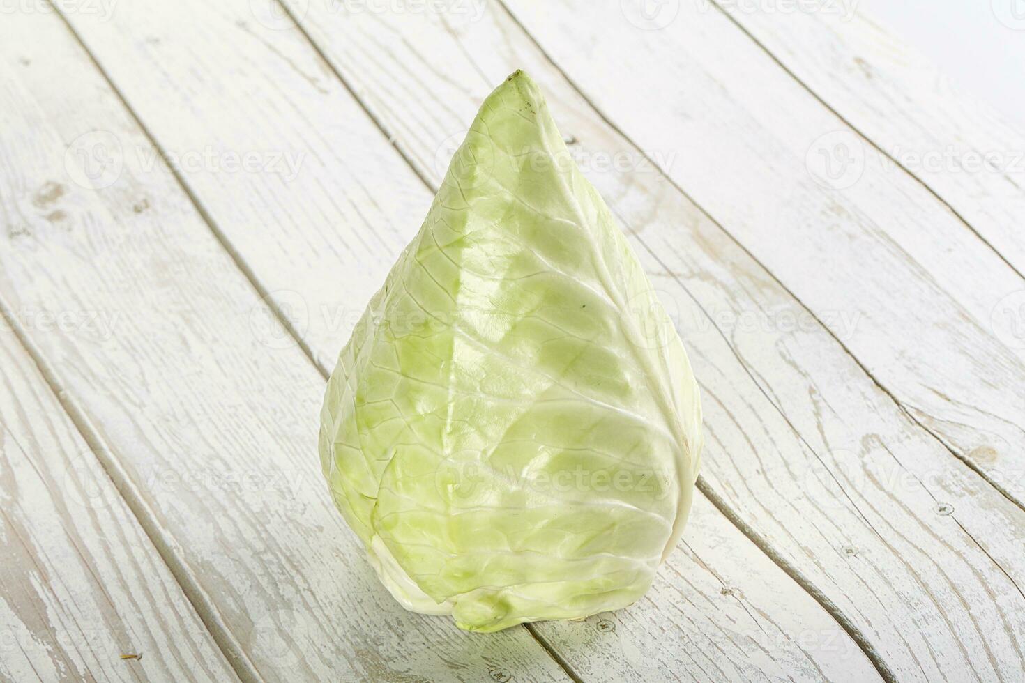 Cone sweetheart ripe green cabbage photo