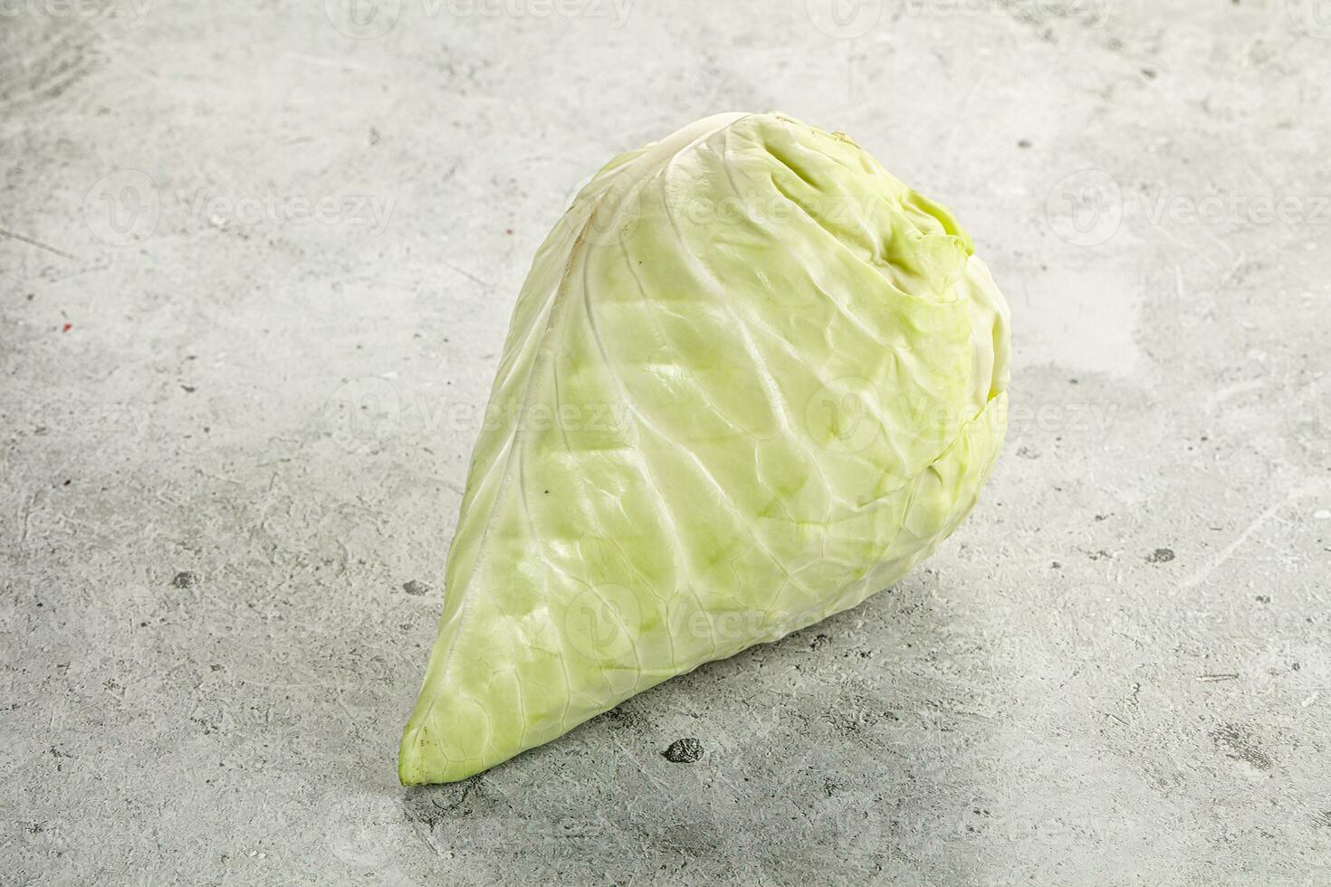 Cone sweetheart ripe green cabbage photo