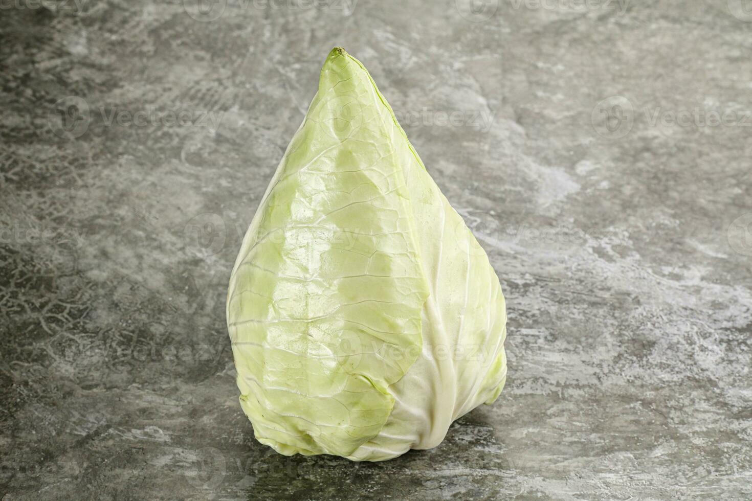 Cone sweetheart ripe green cabbage photo