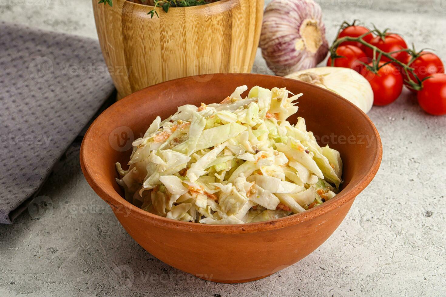 Dietary tasty Cole slaw salad photo