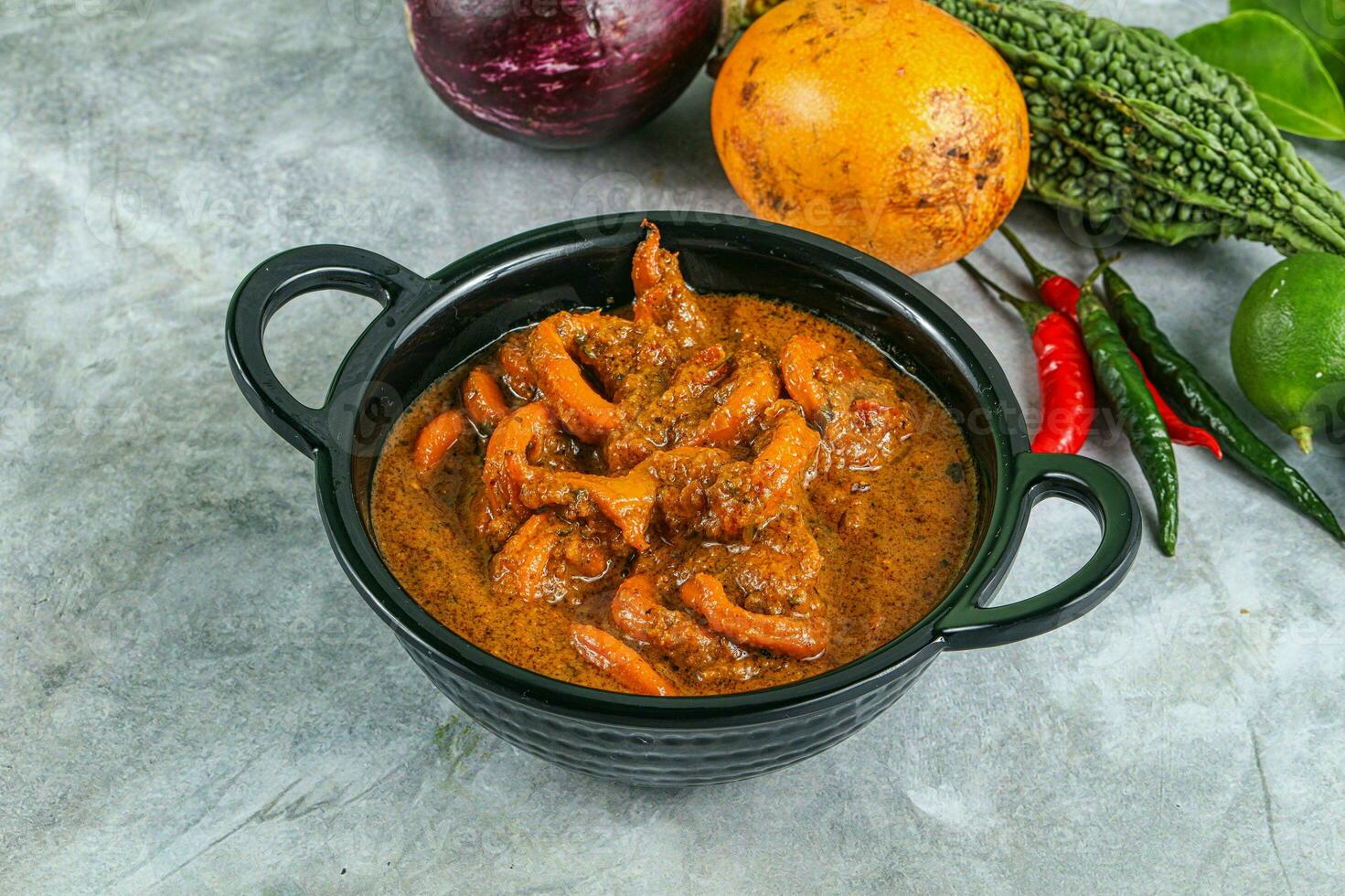 Indian cuisine - Masala with calamari photo