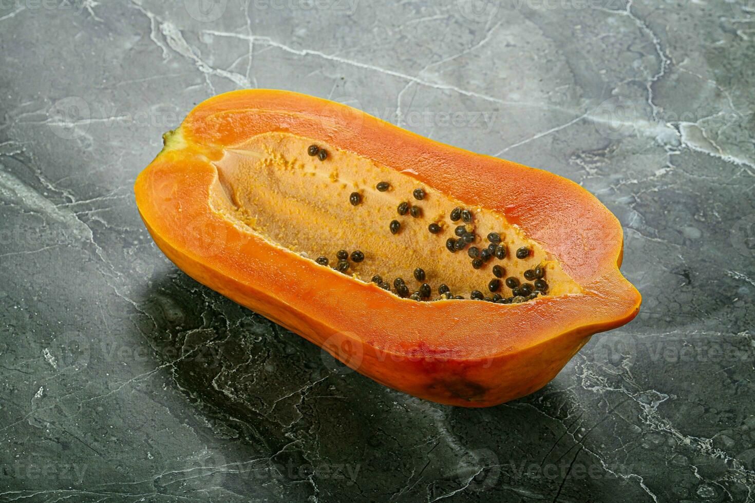 Sweet and juicy tropical papaya photo