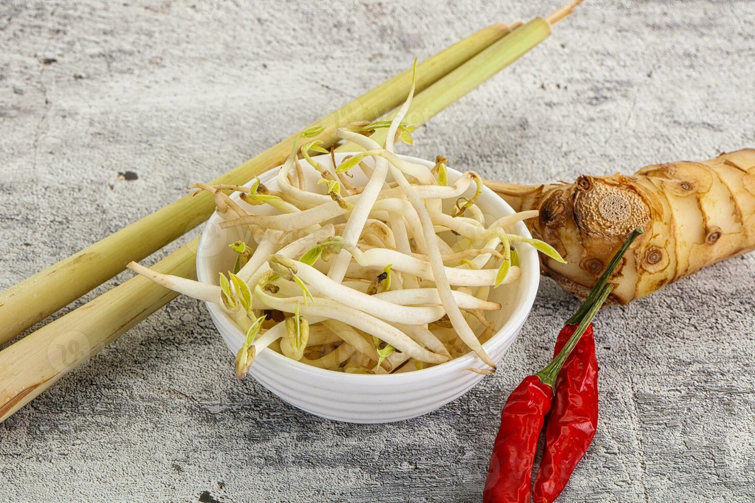 Asian cuisine Mash bean sprout photo