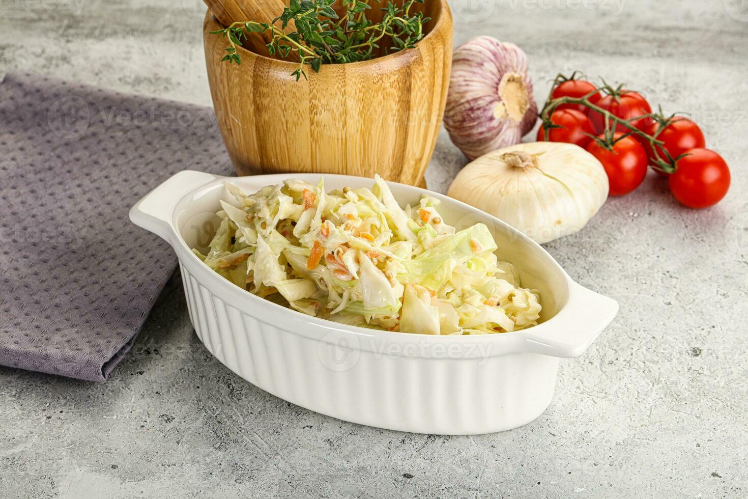 Dietary tasty Cole slaw salad photo