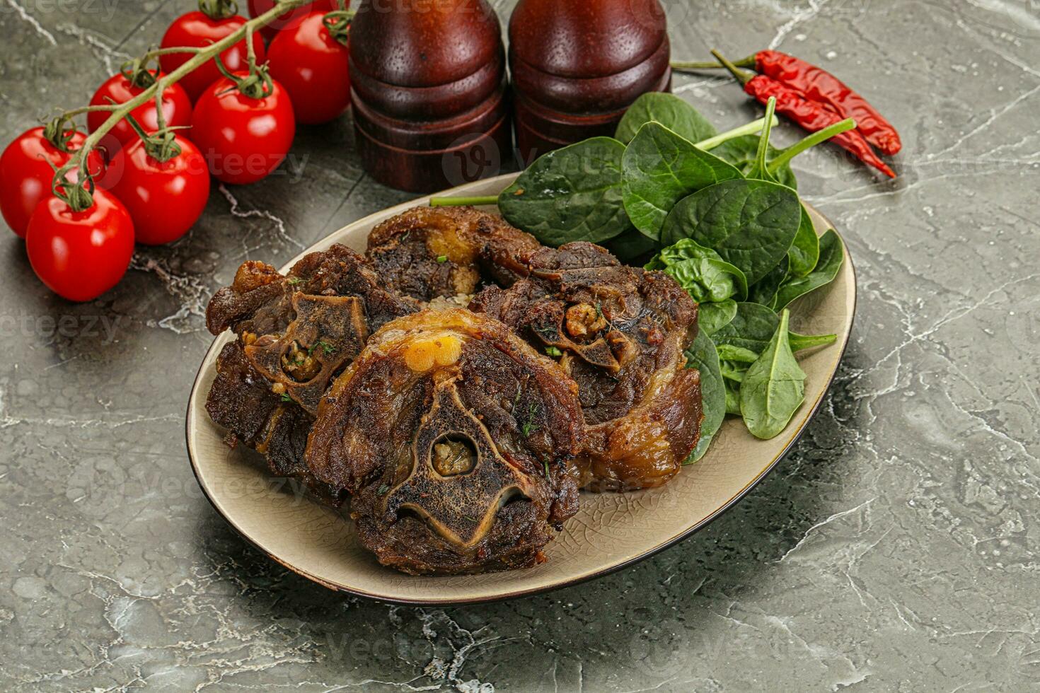 Grilled Lamb neck with spices photo