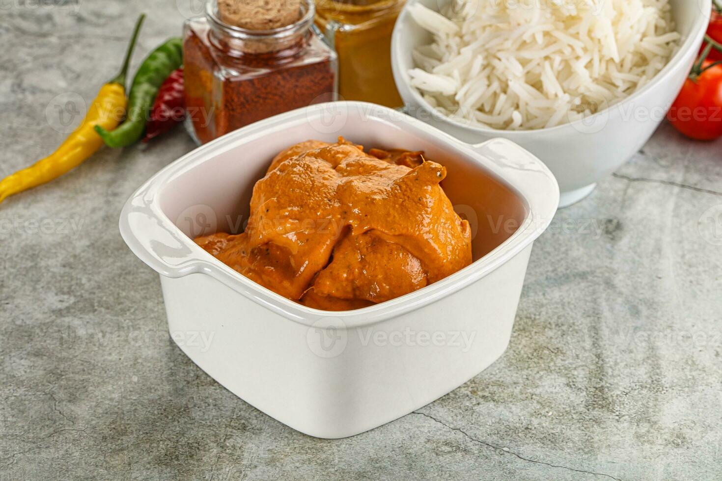 indio cocina - pollo mantequilla condimento foto