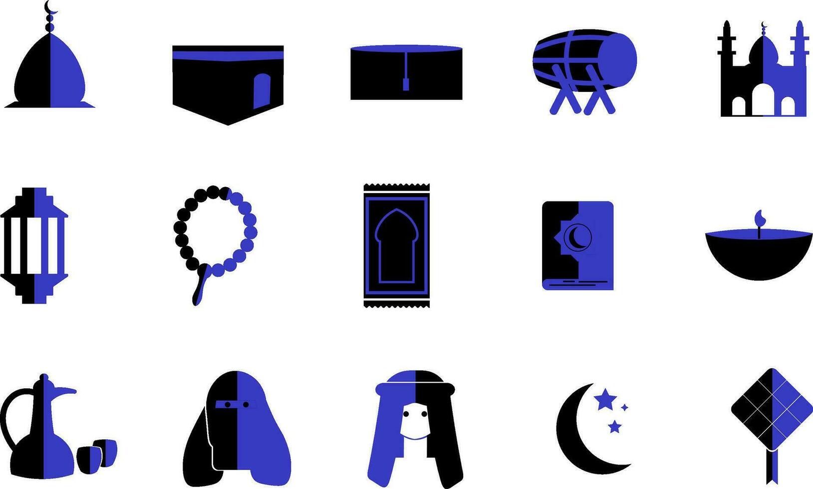 Islam Icon Collection vector