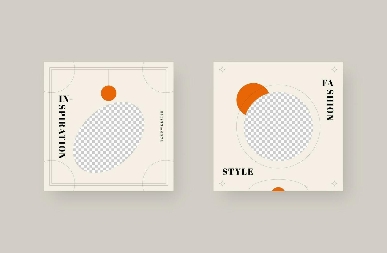 Modern social media post template. Creative vector design for online promotion. Digital banner design. Vector illustration.