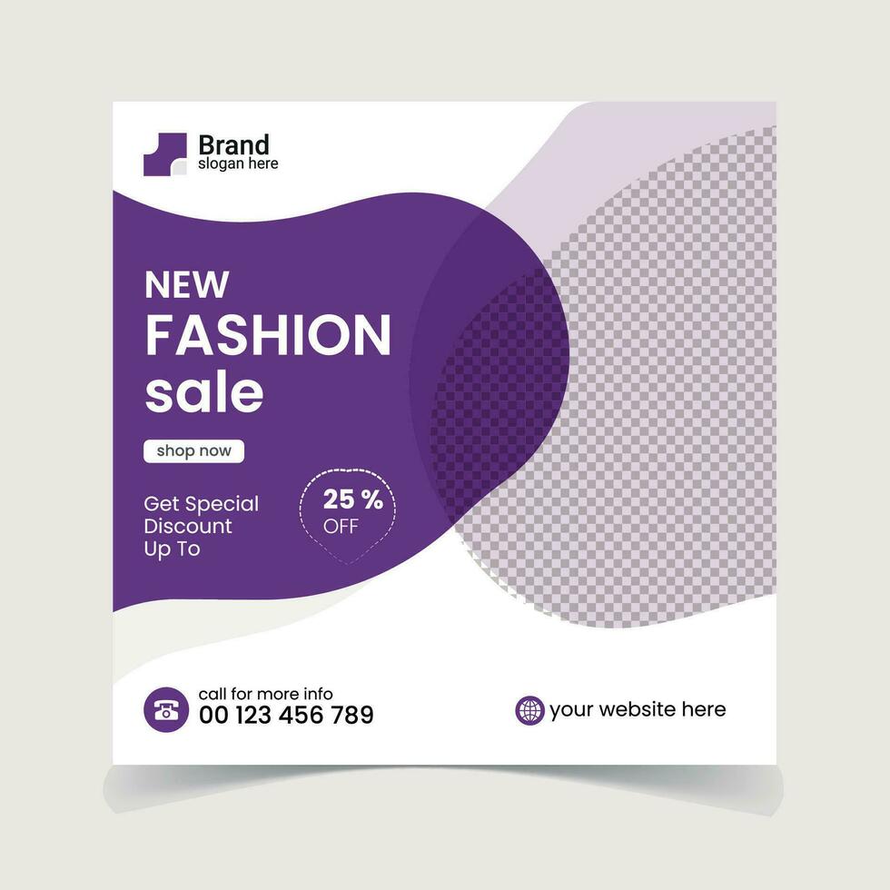 Abstract illustration fashion sale banner design vector